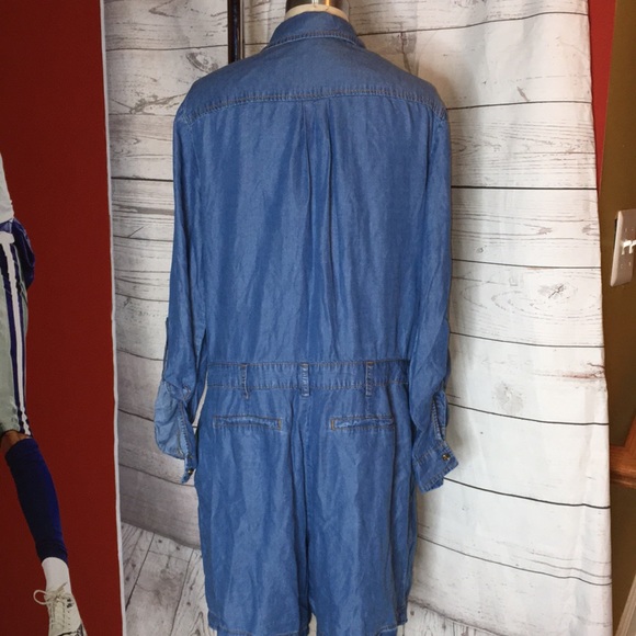 MICHAEL KORS NWT CHAMBRAY SOFT DENIM Button front Jumper - Picture 3 of 8